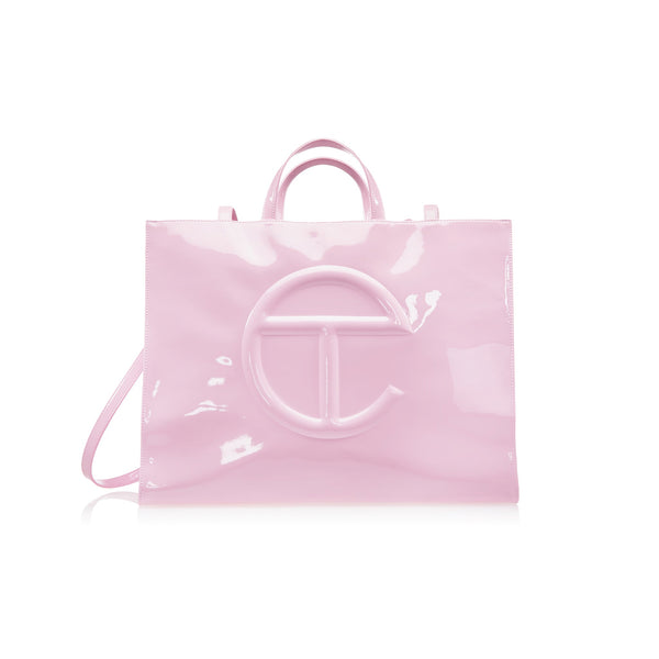 Large Shopping Bag - Bubblegum Patent
