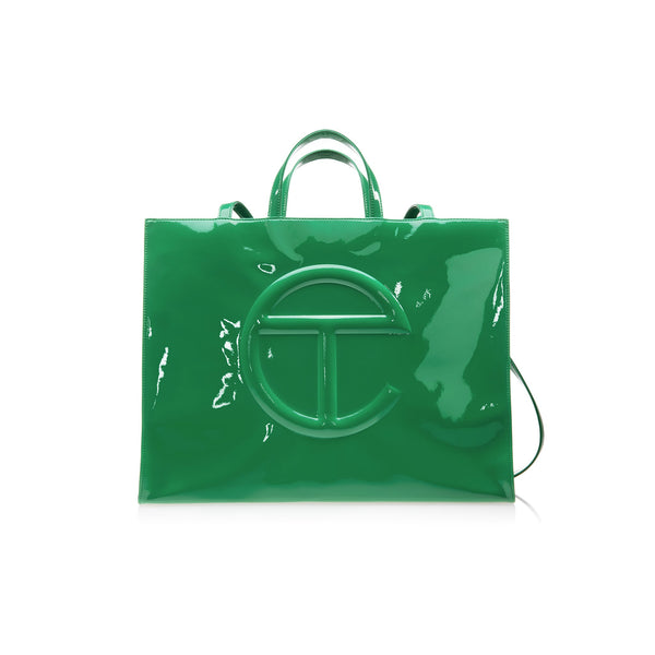Large Shopping Bag - Greenscreen Patent
