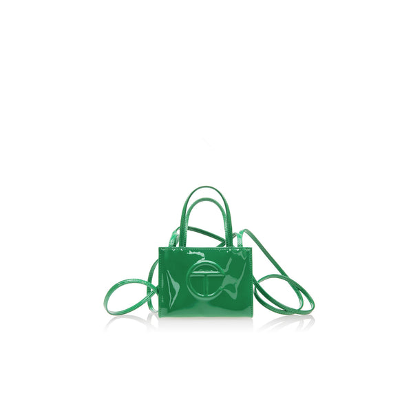 Small Shopping Bag - Greenscreen Patent