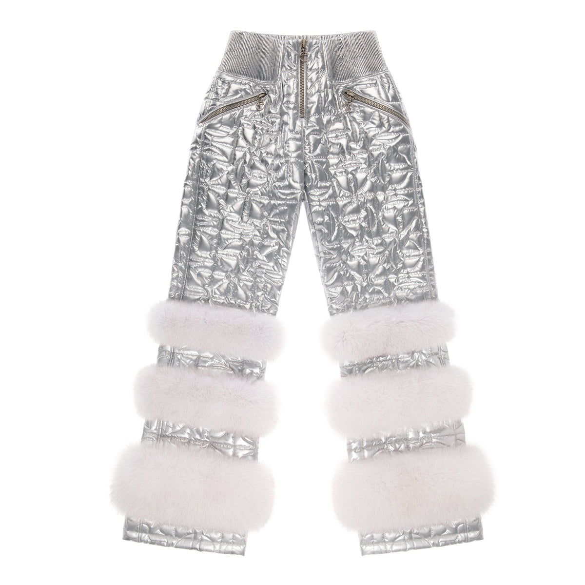 Moose Knuckles x Telfar Quilted Bomber Pants - Silver/Fox Xs/S