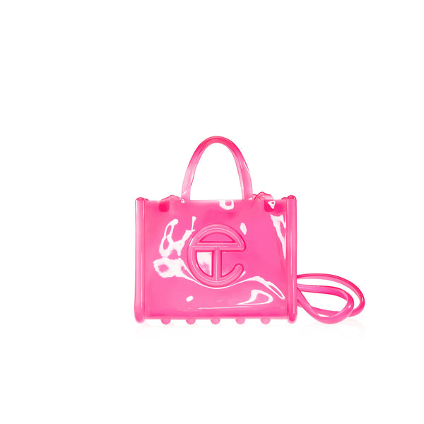 Melissa x Telfar Medium Jelly Shopper - Clear Pink