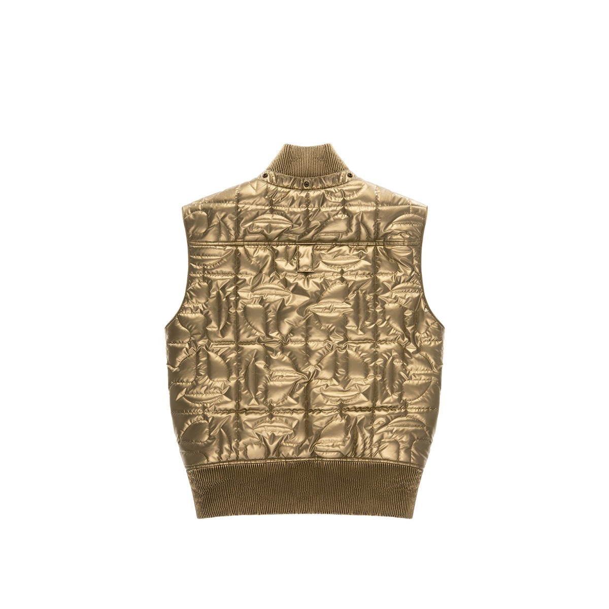 Moose Knuckles x Telfar Quilted Bomber Vest - Gold/Fox