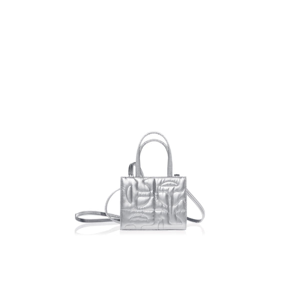 Moose Knuckles x Telfar Quilted Small Shopper - Silver