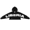 Crop Hoodie - Liberia Black