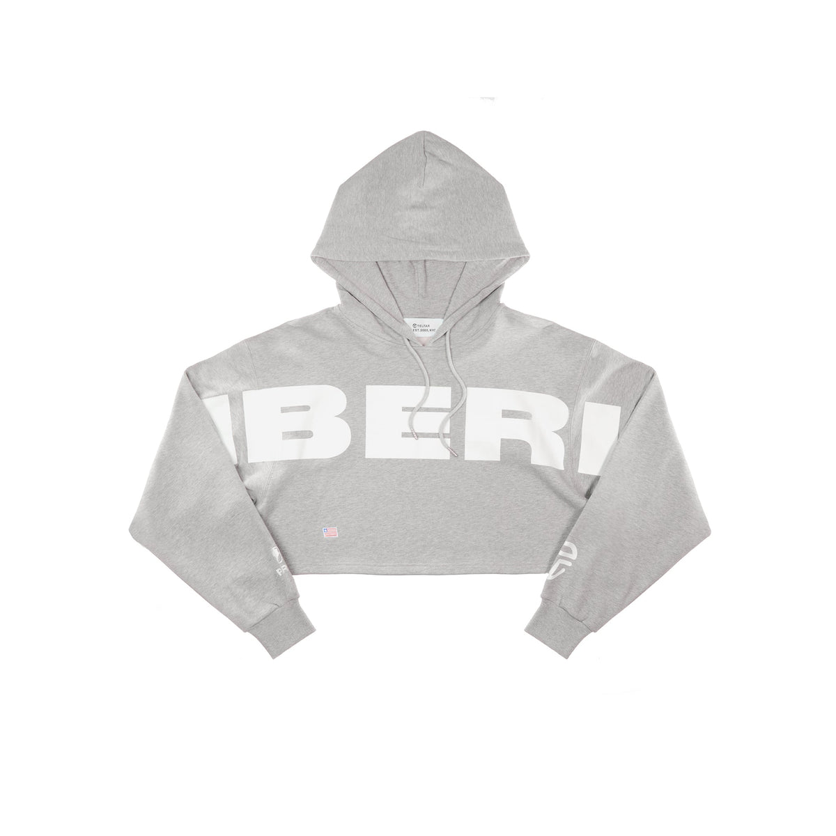 Crop Hoodie - Liberia Grey