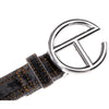 Denim Logo Belt - Black