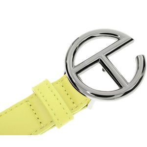Logo Belt - Silver/Margarine
