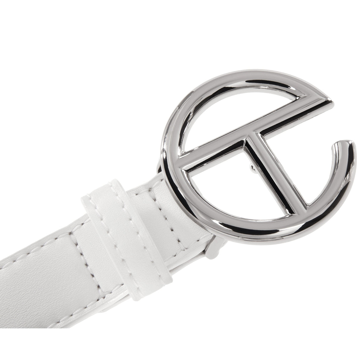 Logo Belt - Silver/White