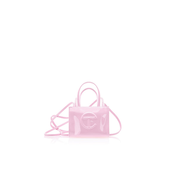 Small Shopping Bag - Bubblegum Patent