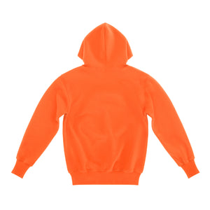 Embossed Hoodie - Orange