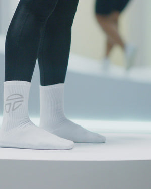 Athletic Logo Socks - Cream