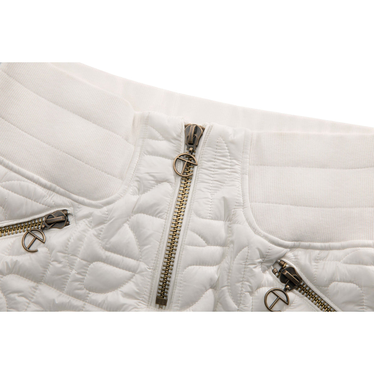 Moose Knuckles x Telfar Quilted Bomber Pants - Pearl/Fox