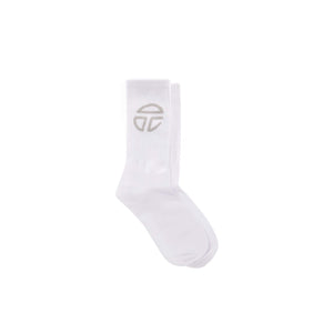 Athletic Logo Socks - White