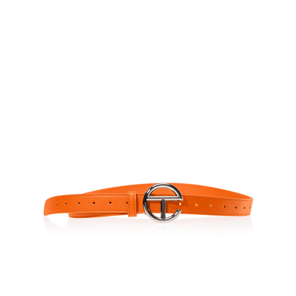 Logo Belt - Silver/Orange