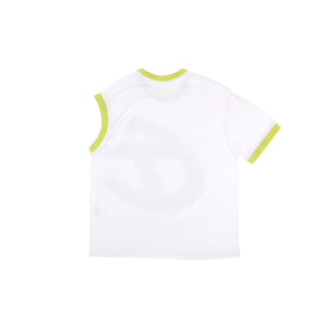 One Sleeve T - White/Lime
