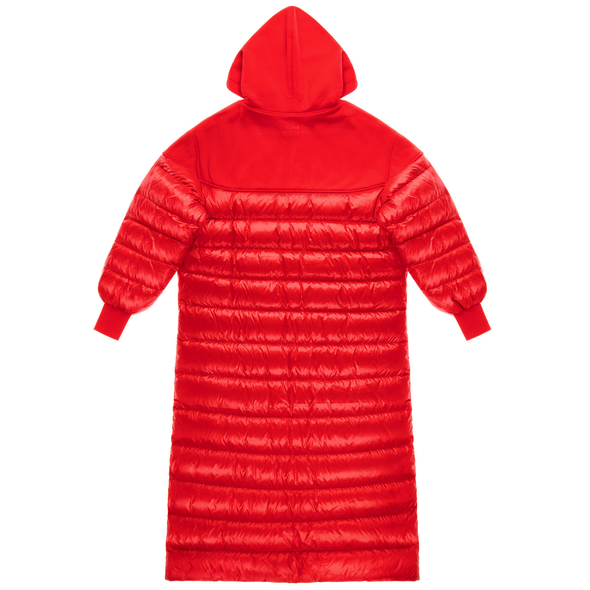Puff Hoodie Coat - Red
